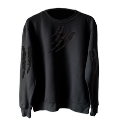 6IX9INE Black Kids Crewneck Tata Claw