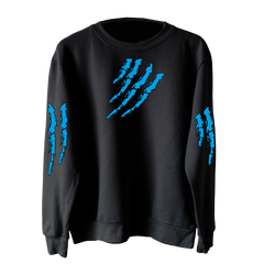 6IX9INE Black Kids Crewneck Tata Claw