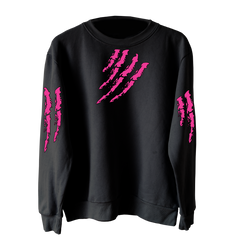 6IX9INE Black Kids Crewneck Tata Claw
