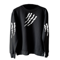 6IX9INE Black Kids Crewneck Tata Claw