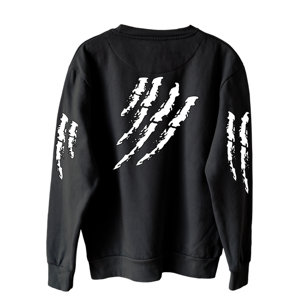 6IX9INE Black Kids Crewneck Tata Claw