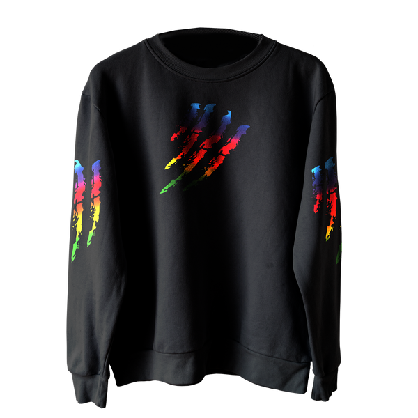 6IX9INE Black Kids Crewneck Tata Claw