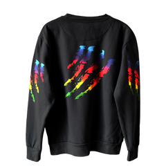 6IX9INE Black Kids Crewneck Tata Claw