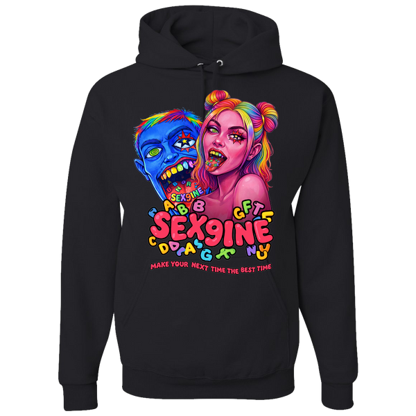 SeX9INE Black Hoodie Love