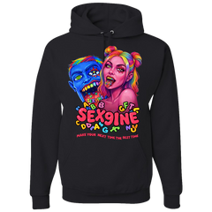 SeX9INE Black Hoodie Love