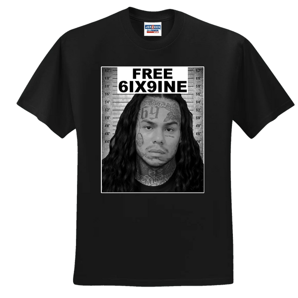 MUGSHOT 6IX9INE Black T-shirt