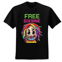 FREE 6IX9INE Black T-shirt